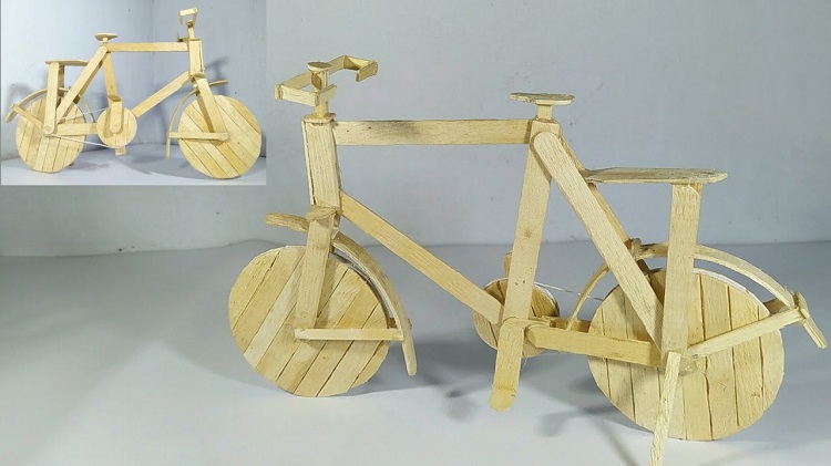 Miniatur sepeda dapat dimanfaatkan sebagai dekorasi rumah, Sumber: youtube.com