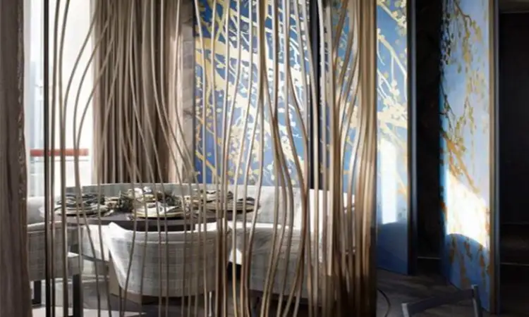 Panel Penyekat Ruangan Laser Cutting Tembaga, Sumber: alibaba.com