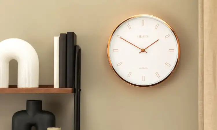 Jam dinding tembaga, Sumber: heals.com