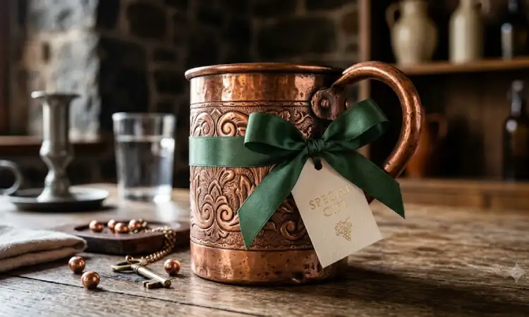 Mug bahan tembaga, Sumber: AI
